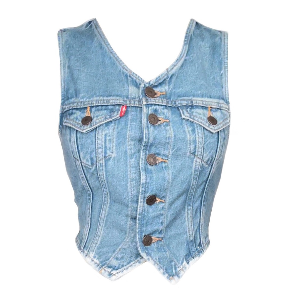 Levi’s Woman’s Blue Denim Vest Size XS
